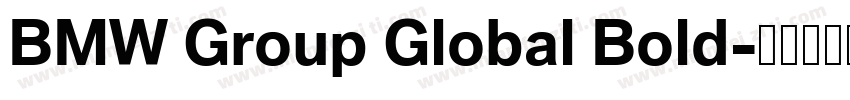 BMW Group Global Bold字体转换